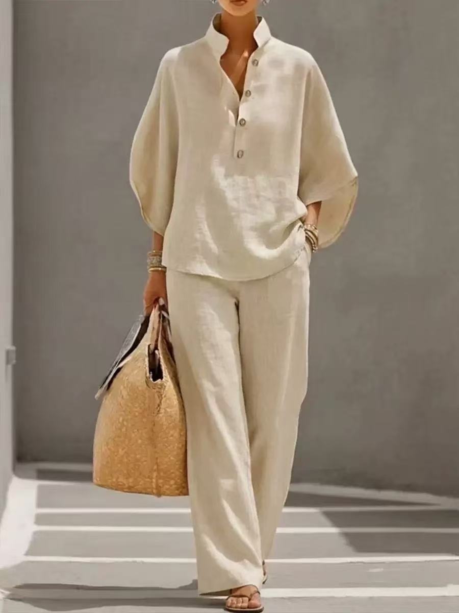 Completo casual lino estivo