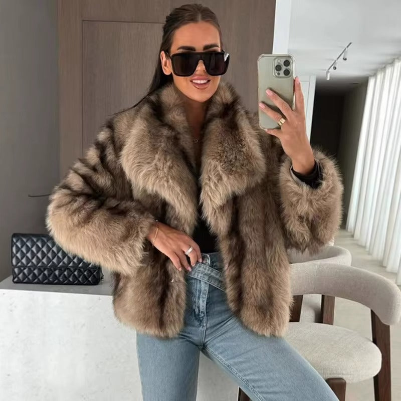 Pelliccia ecologica in volpe sintetica