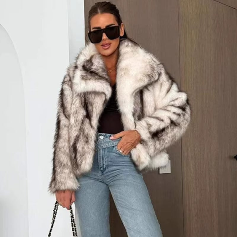 Pelliccia ecologica in volpe sintetica