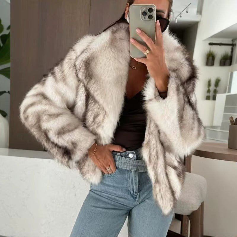 Pelliccia ecologica in volpe sintetica