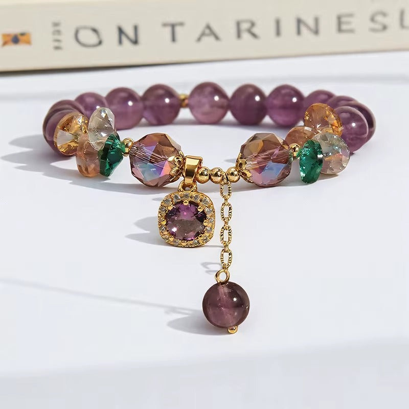 braccialetto amestista naturale