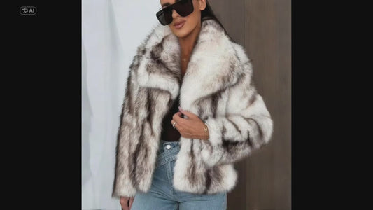 Pelliccia ecologica in volpe sintetica